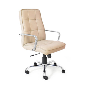 Detec™ Executive High Back Office Chair Leatherette Fabric - Grey Color