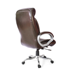 High Back Executive Chair Leatherette Fabric (Black)