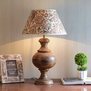 Detec Maroon Metal Table Lamp