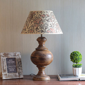 Detec Maroon Metal Table Lamp