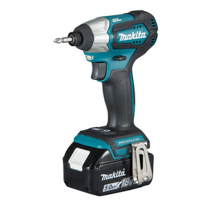 Makita Cordless Impact Driver DTD155RFE Rapid Charger (DC18RC), 2 x 18V 3.0Ah Batteries (BL1830B)