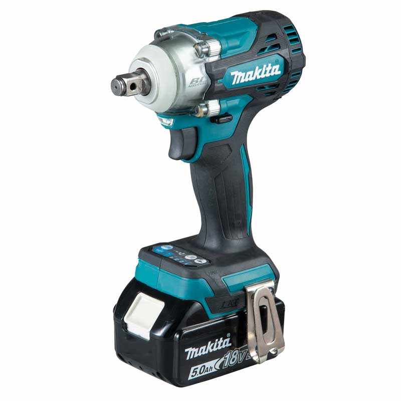 Makita Cordless Impact Wrench DTW300RTJ (Rapid Charger (DC18RC), 2 x 18V 5.0Ah Batteries (BL18508), Makpac)
