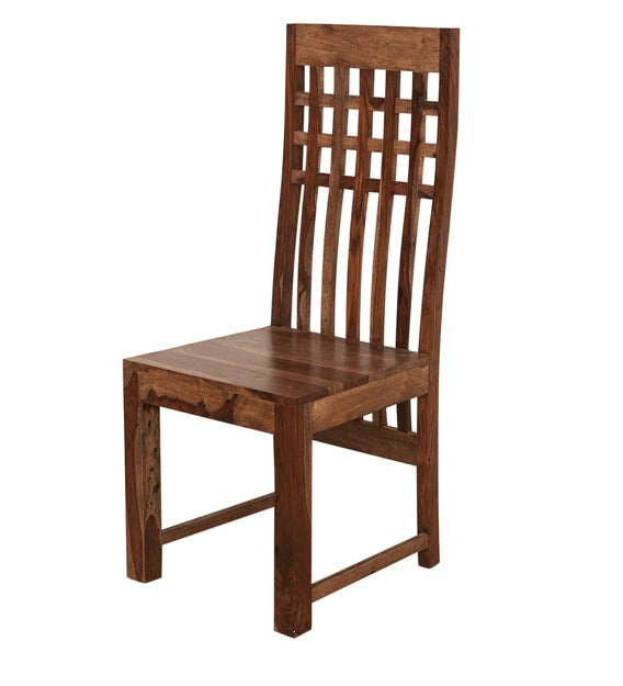 Detec™ Dining Chair In Natural Brown Finish