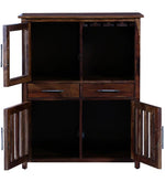 Load image into Gallery viewer, Detec™ Solid Wood Bar Cabinet In Provincial Teak Finish
