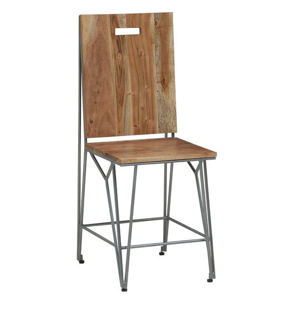 Detec™ Solid Wood Dining Chair (Set of 2) in Premium Acacia Finish