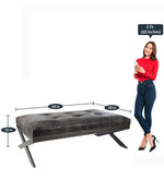 Load image into Gallery viewer, Detec™ Alla Genuine Leather Bench - Grey Color
