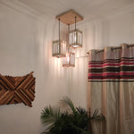 Load image into Gallery viewer, Detec™ Elegant Beige Wooden Cluster Hanging Lamp
