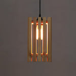 Load image into Gallery viewer, Elegant Beige Wooden Single Hanging Lamp

