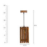 Load image into Gallery viewer, Elegant Brown Wooden Single Hanging Lamp
