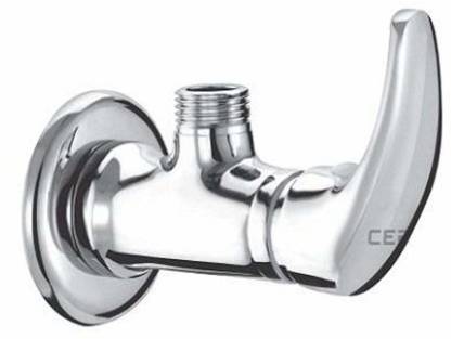 Cera Angle Cock With Wall Flange Platinum Faucets F1001201 Pack of 2