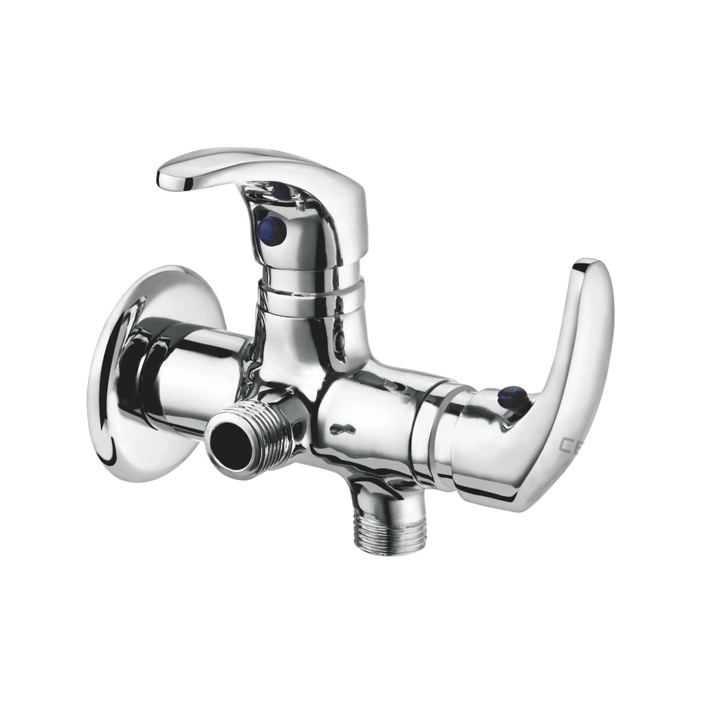 Cera 2 Way Angle Cock With Wall Flange Platinum Faucets F1001211