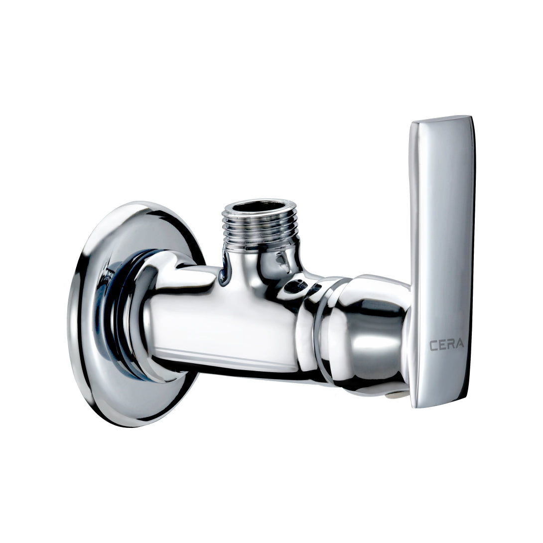 Cera Angle Cock With Wall Flange Titanium Faucets F1003201 Pack of 2