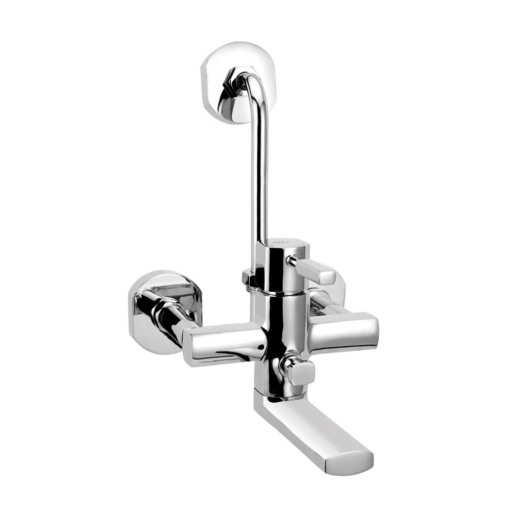 Cera Single Lever Wall Mixer With Bend Pipe for Overhead F1014411