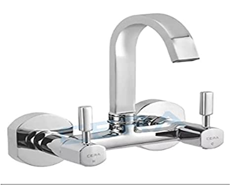 Cera Sink Mixer (Wall Mounted) With 150 Mm 6 Inch Gayle Faucets F1014501