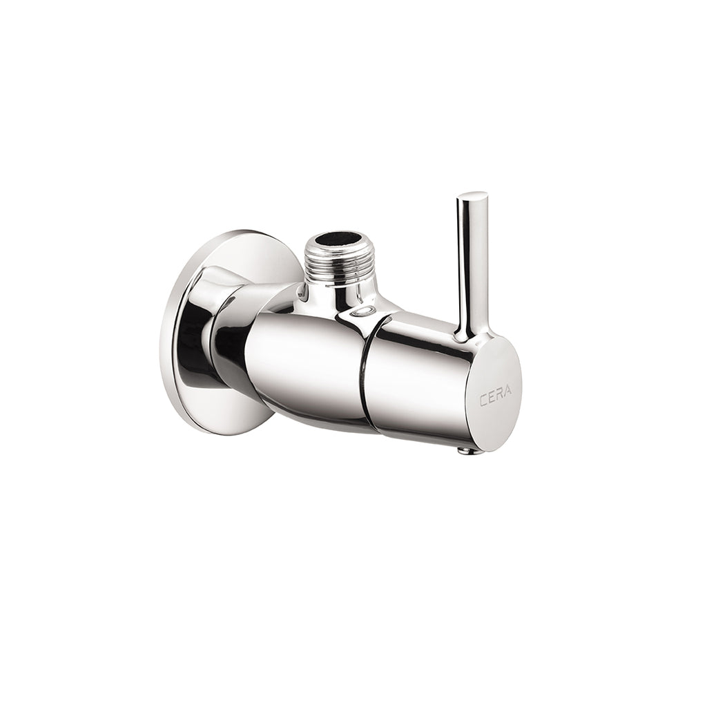 Cera Angle Cock With Wall Flange Ripple Faucets F1017201 Pack Of 2