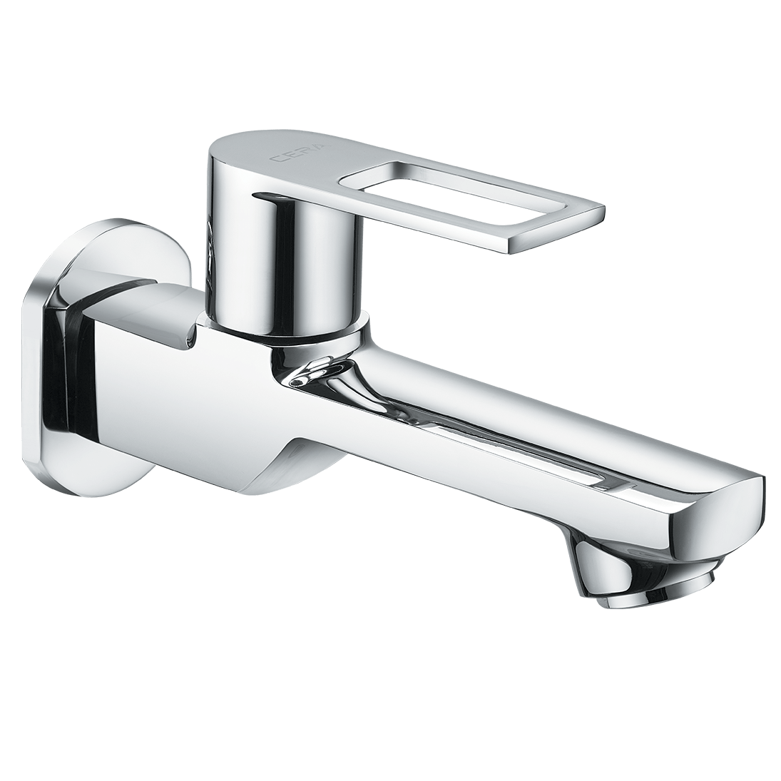 Cera Bib cock long nose with wall flange Winslet Faucets F1099152