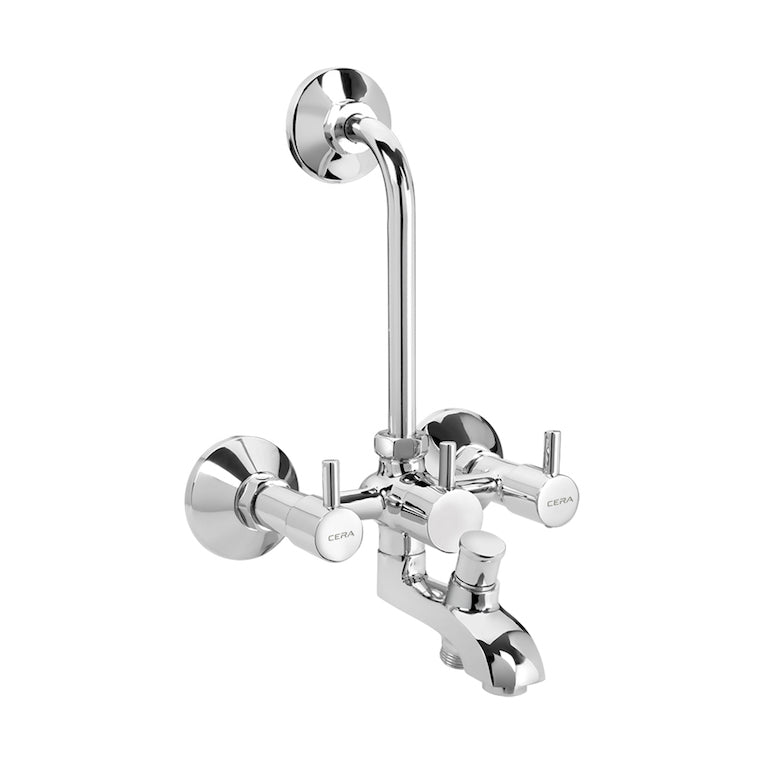 Cera Wall Mixer With Bend Pipe for Overhead Shower F2002401