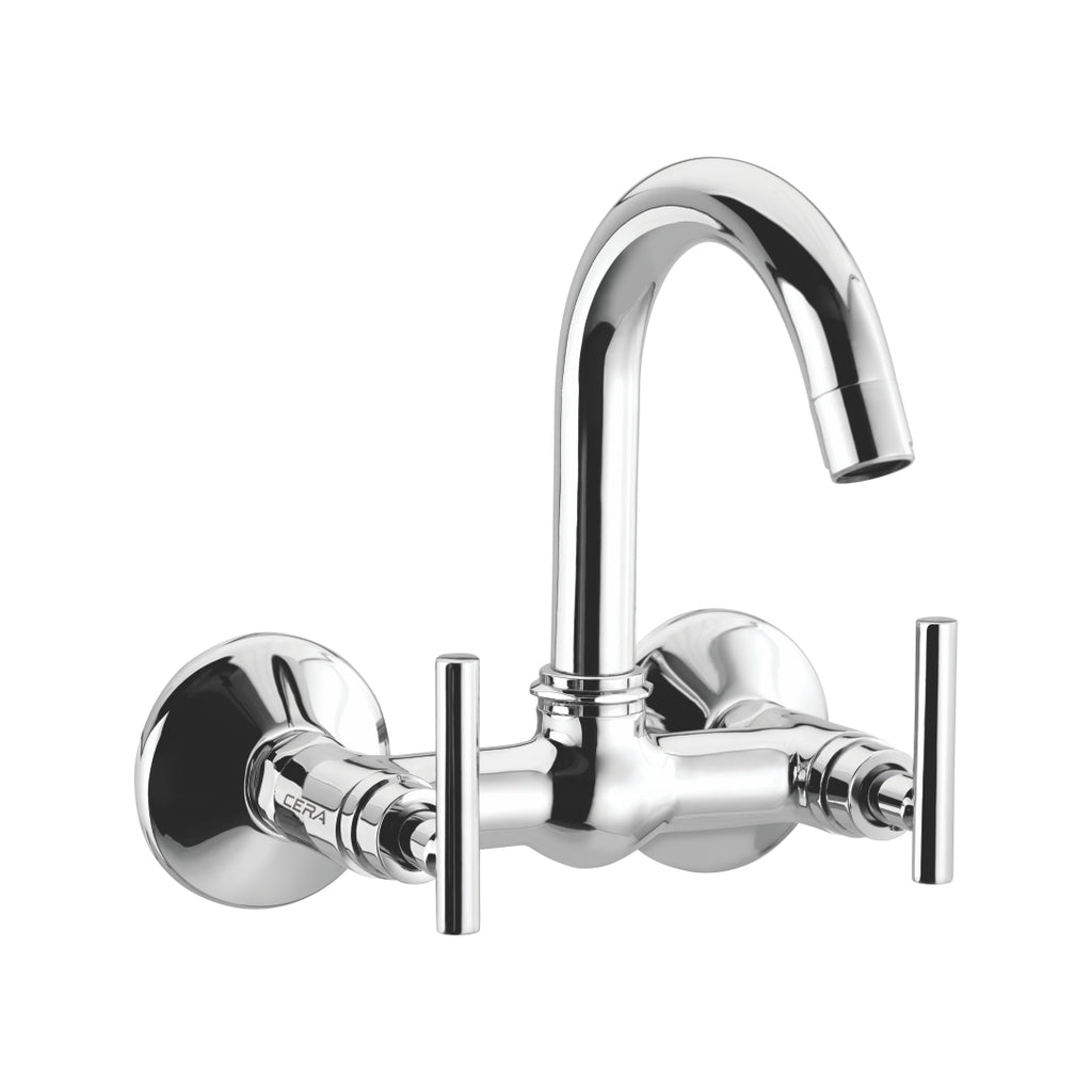 Cera Sink mixer (wall mounted) with 150 mm (6”) Dew Faucets F2003501