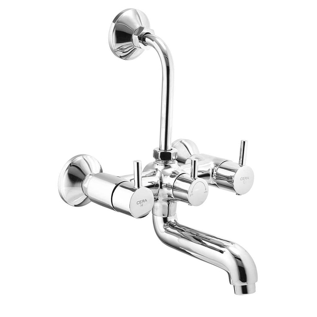 Cera Wall Mixer With Bend Pipe for Overhead Shower F2013401