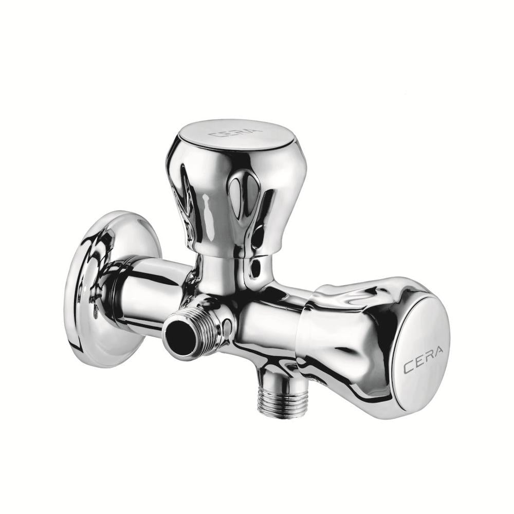 Cera 2 Way Angle Cock With Wall Flange Ocean Faucets F2006211 Pack of 3