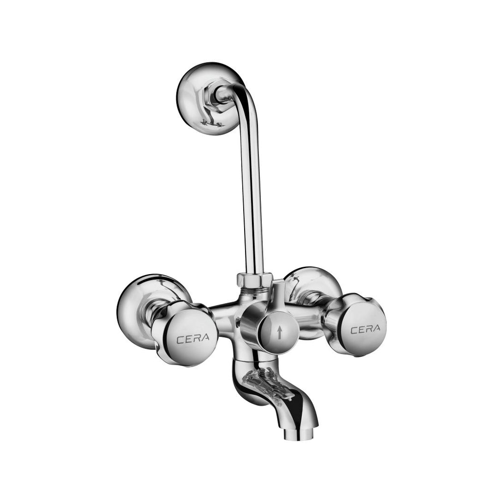 Cera Wall Mixer With Bend Pipe for Overhead Shower F2006401