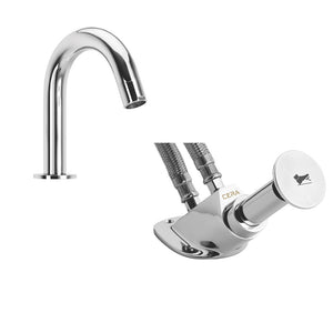 Cera Foot Operated Faucets Protector With Hose Pipes Spout F9025102