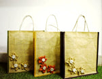 गैलरी व्यूवर में इमेज लोड करें, होम्ज़ जूट हैंड बैग (3 का सेट) - फूलों के साथ - बड़ा
