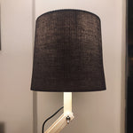 Load image into Gallery viewer, Flex Beige Wooden Table Lamp with Black Fabric Lampshade
