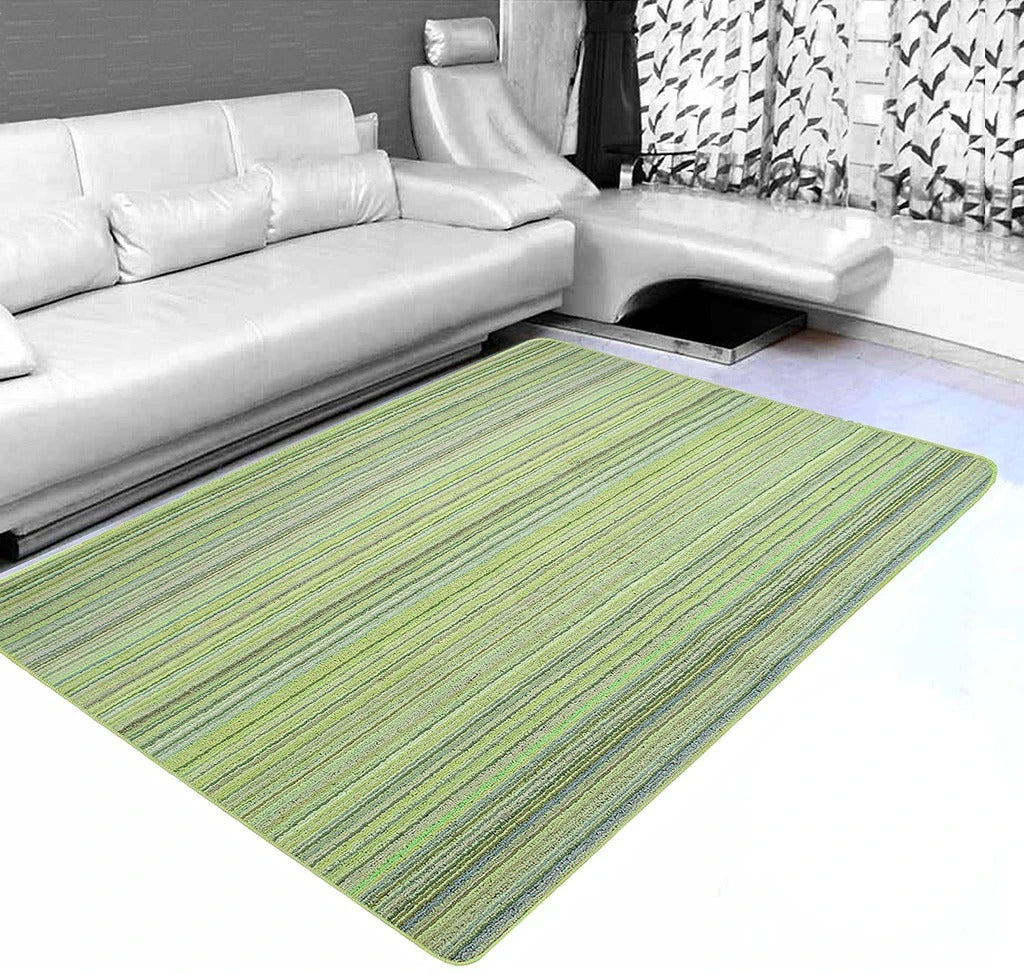 Saral Home Detec™ Striped Modern Carpet ( Microfiber, 120x180 cm)