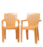 Load image into Gallery viewer, Detec™ Plastic Chair (Set of 2) - Gold Color
