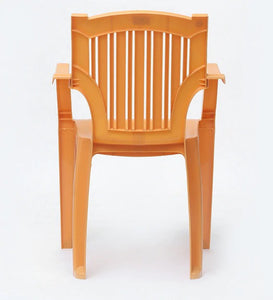Detec™ Plastic Chair (Set of 2) - Gold Color