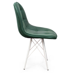 Modern Accent Dining Chair for Living Room, Cafe, Restaurant Chair (Green)