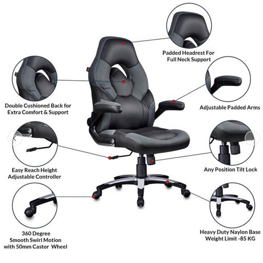 Detec™ Elegant Designer Gaming Executive Chair