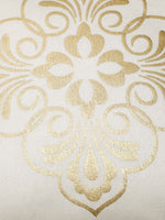 गैलरी व्यूवर में इमेज लोड करें, Detec™ Hosta Beige Golden Traditional Printed 16 x 16 inches Cushioned Cover (Set of 5 )
