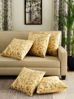 Load image into Gallery viewer, Detec™ Hosta Embellished 16 x 16 inches Velvet Cushioned Cover
