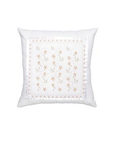 Detec™ Hosta Cotton Embroidered 16 X 16 inches Cushion Cover (Set of 5)