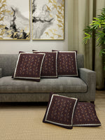 Load image into Gallery viewer, Detec™ Hosta Cotton Embroidered 16 X 16 inches Cushion Cover (Set of 5)
