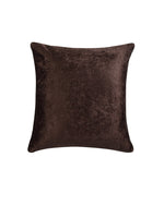 Load image into Gallery viewer, Detec™ Hosta Solid Brown Velvet 24 x 24 inches Cushioned Cover (Set of 5 )
