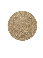 Load image into Gallery viewer, Detec™ Jute Round Reversible Table Place Mats (Pack of 6) in Brown Color 
