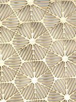 Load image into Gallery viewer, Detec™ Hosta Geometric Golden Shaped Leatherite Rectangular Table Place Mats
