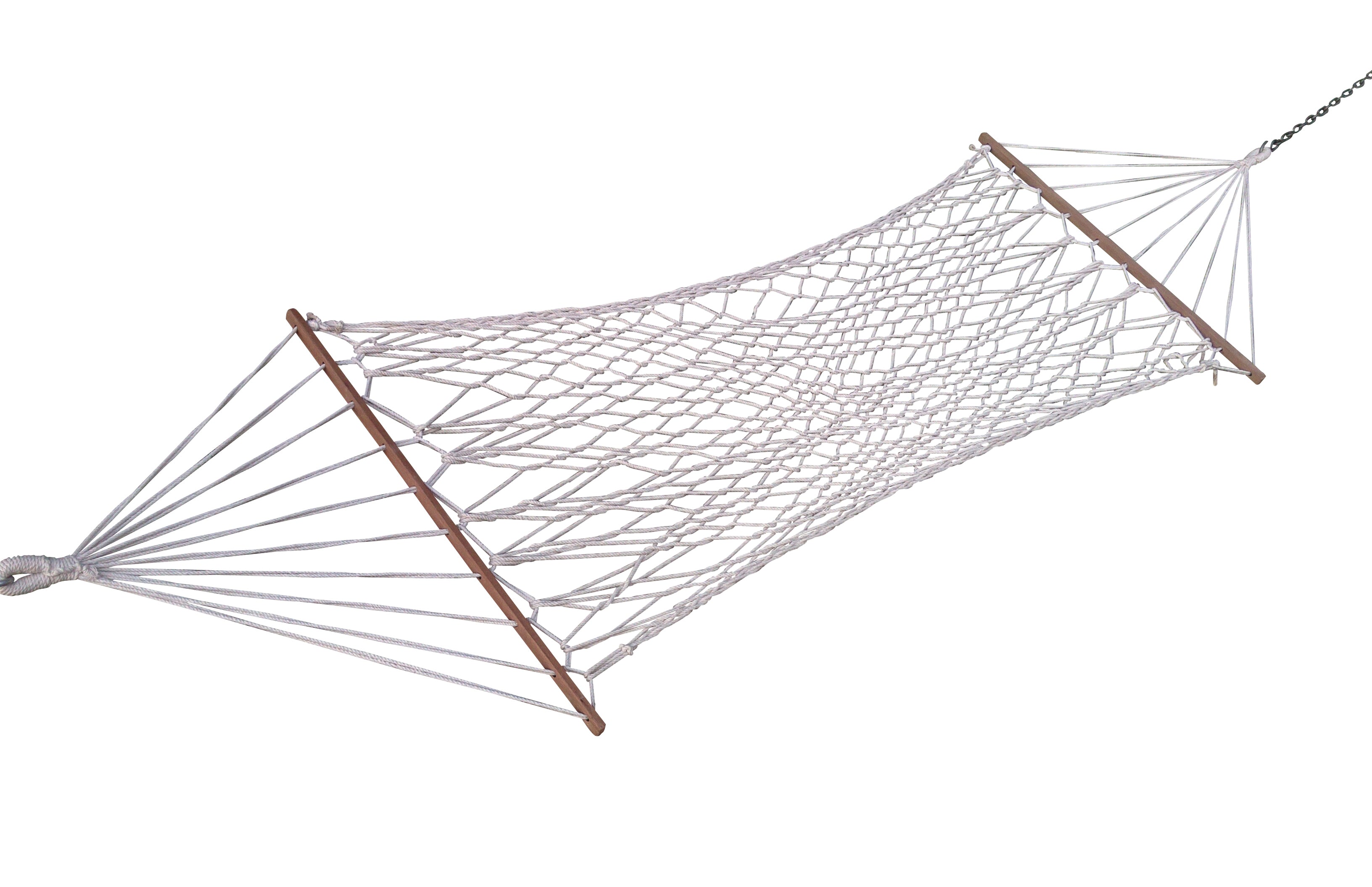 Hangit Single Cotton Natural Rope Hammock,90cm Wide X 335cm Long