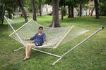 Load image into Gallery viewer, Hangit 60W X 13ft Double size Cotton Rope Hammock HSCRH 60
