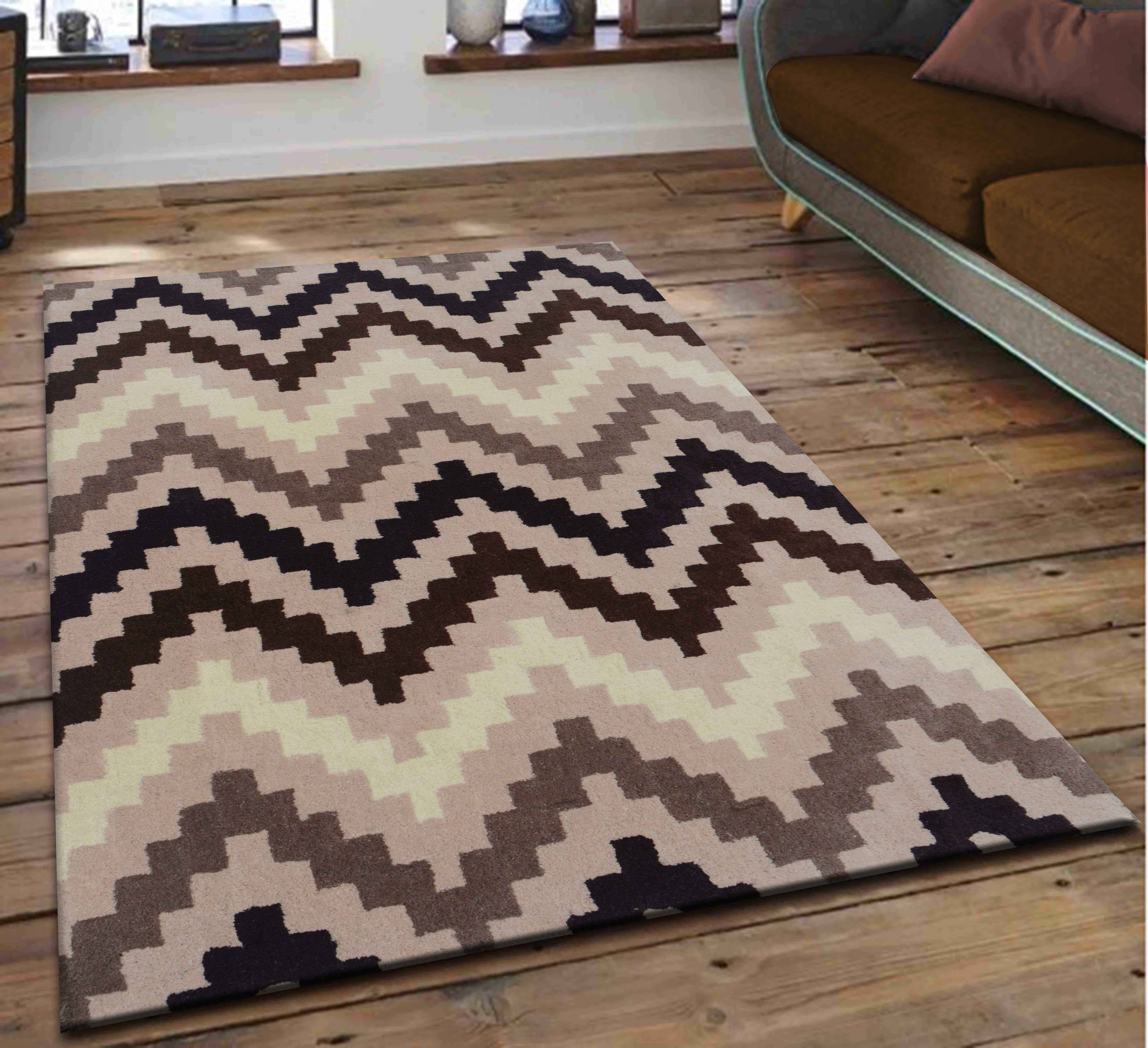 Detec™ Presto Modern Geometric Hand Tufted Wool Carpet