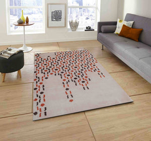 Detec™ Presto Abstract Hand Tufted Wool Carpet in Multi Color