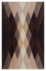 Load image into Gallery viewer, Detec™ Presto Brown Color Modern Abstract Hand Tufted Wool Carpet
