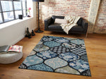 Load image into Gallery viewer, Detec™ Presto Multi color Abstract Polyester Printed Carpet 
