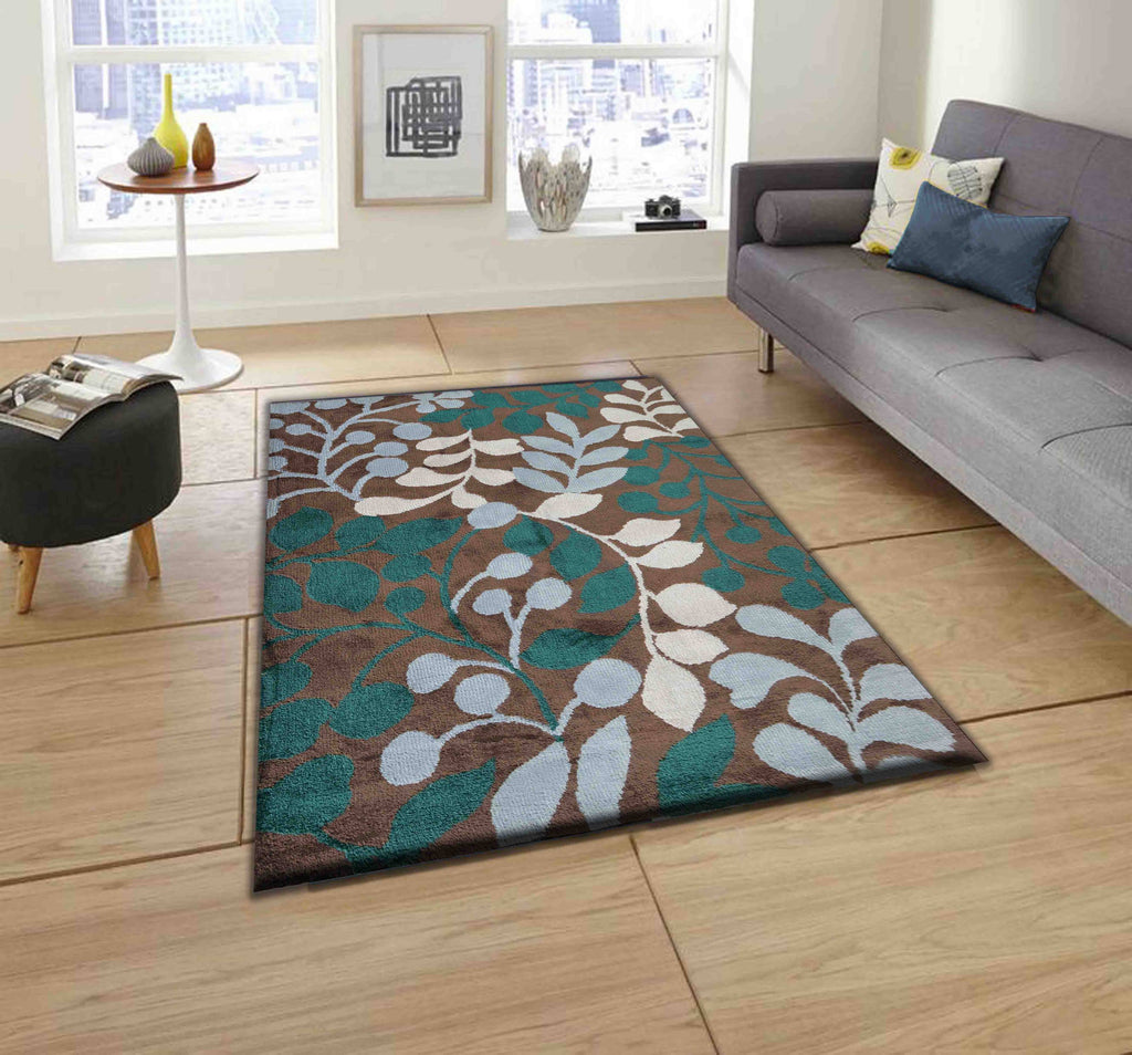 Detec™ Presto Multi color Hand Tufted Floral Patterned Polyester Carpet