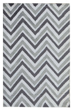 Load image into Gallery viewer, Detec™ Presto Grey Color Modern chevron Abstract Polyester Carpet
