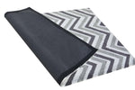 Load image into Gallery viewer, Detec™ Presto Grey Color Modern chevron Abstract Polyester Carpet
