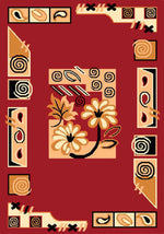 गैलरी व्यूवर में इमेज लोड करें, Detec™ Presto Red Color Hand Tufted Floral Carpet 
